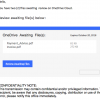 A User has sent you 2 files using OneDrive - Phishing Müll